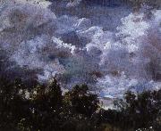 John Constable en studie av himmel och trad oil painting artist
